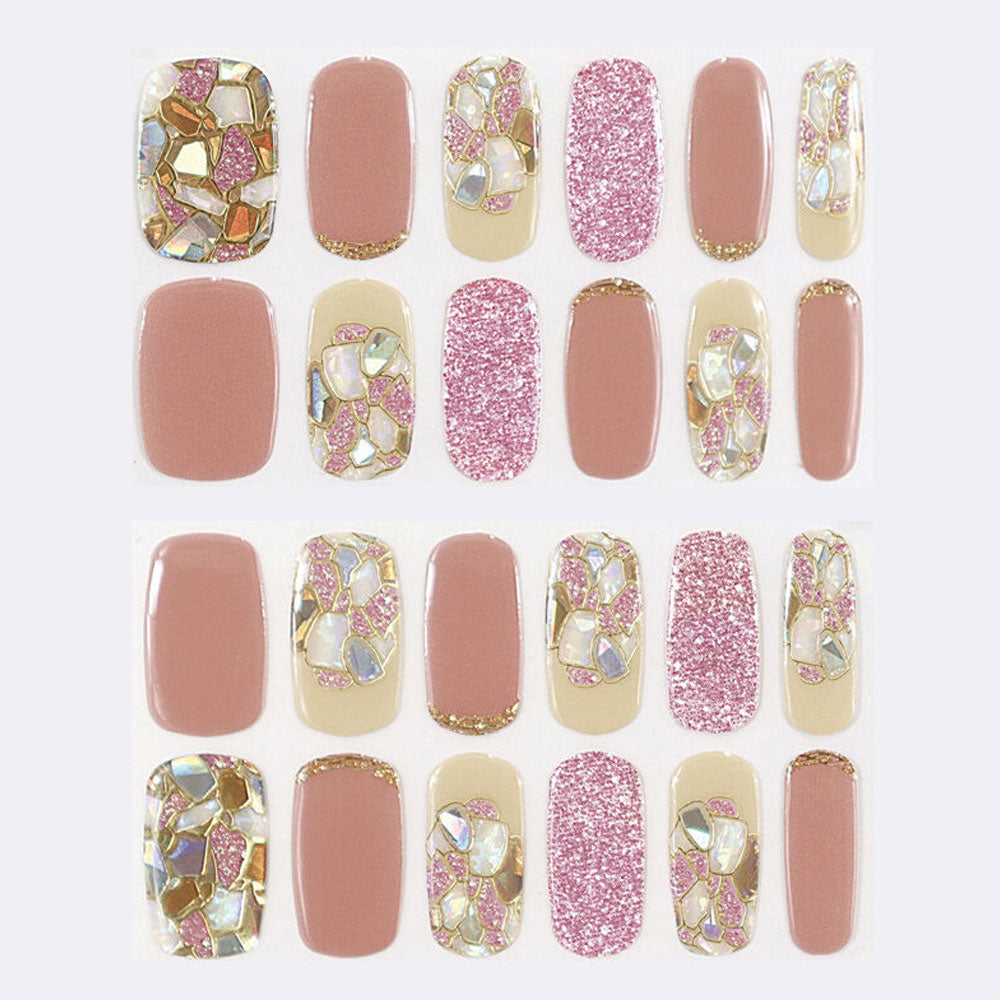 【아울렛】LYSD'OR 리스돌 세미큐어 젤 네일 핸드 네일용 마담 나비 24장입 1개