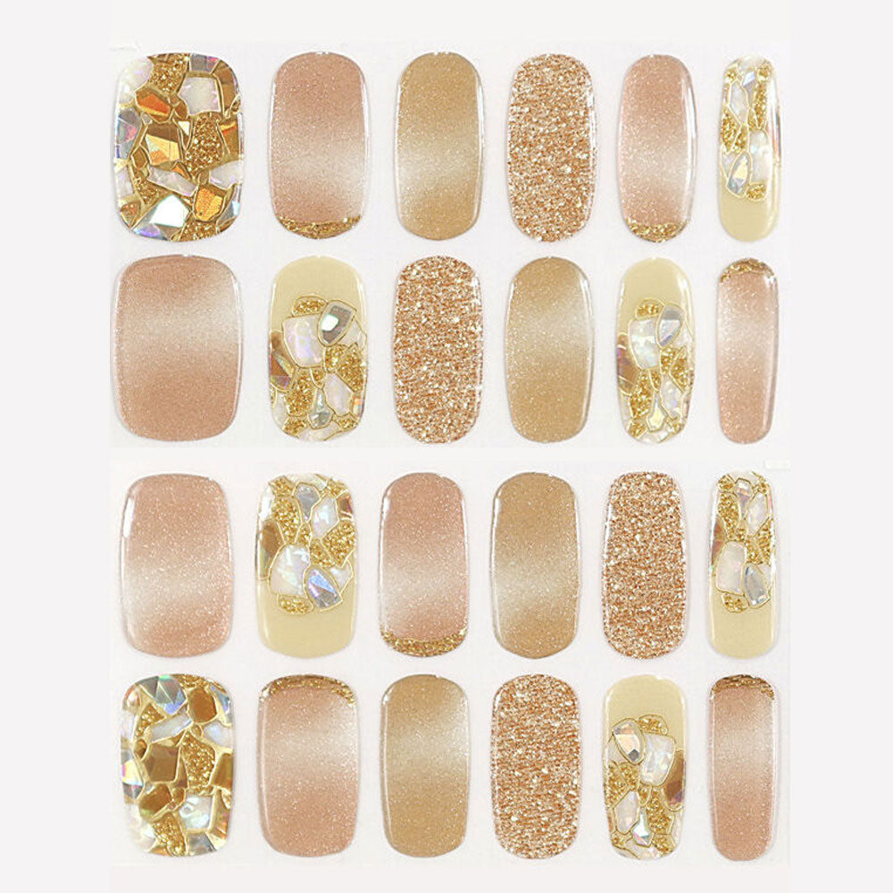 【아울렛】LYSD'OR 리스도르 세미큐어 젤 네일 핸드 네일용 미니언 에크레일 24장입 1개