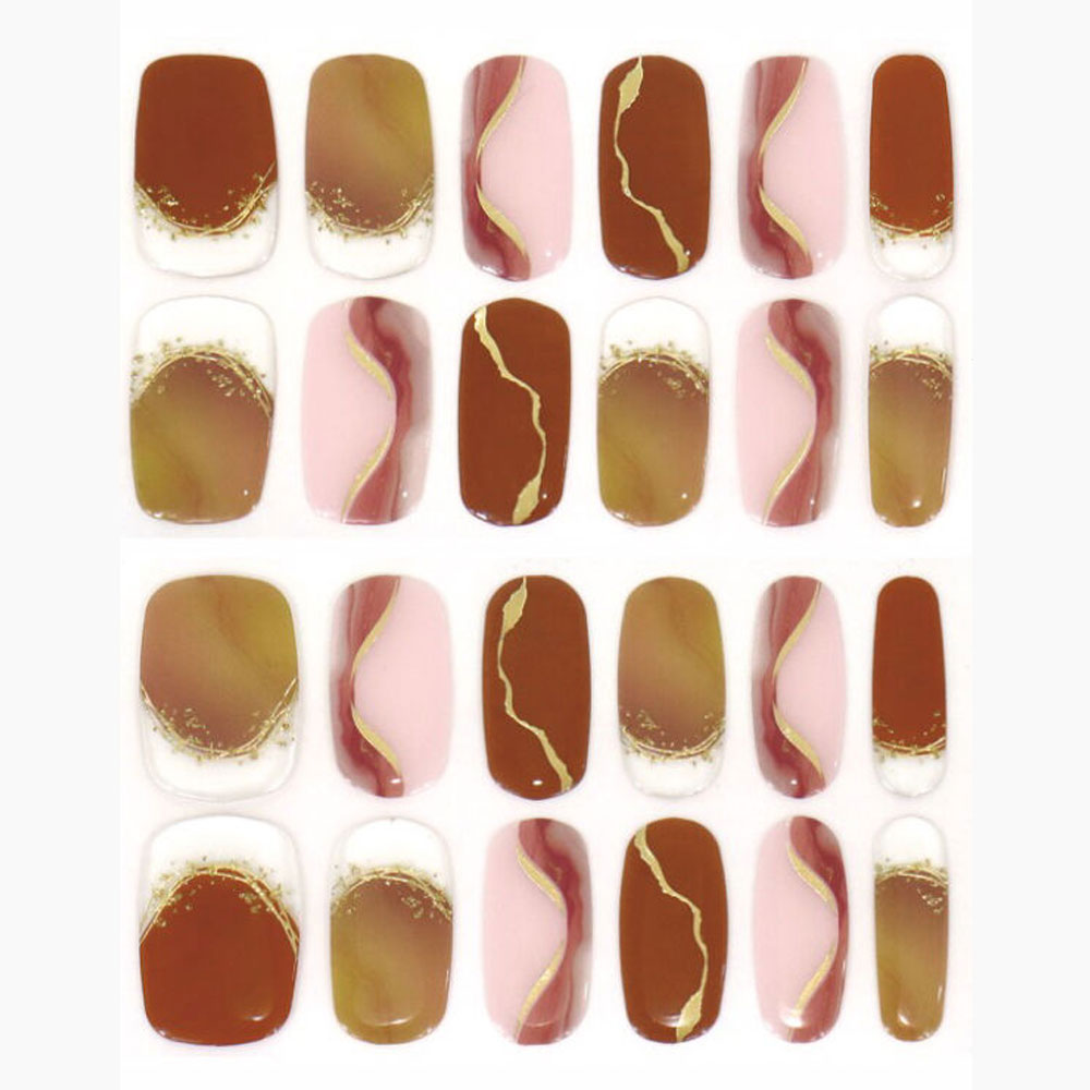 【아울렛】LYSD'OR 리스돌 세미큐어 젤 네일 핸드 네일용 하니엘 루즈 24장입 1개