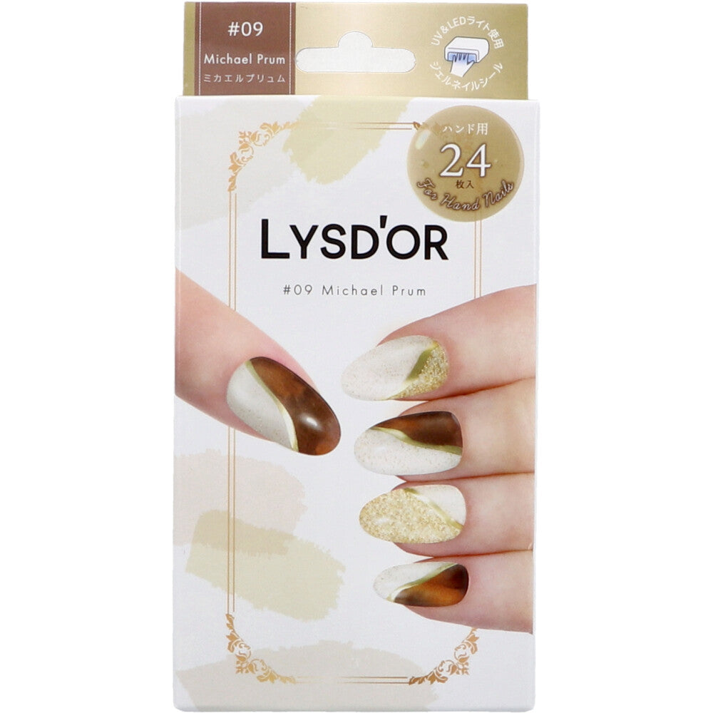 【아울렛】LYSD'OR 리스돌 세미큐어 젤 네일 핸드 네일용 미카엘프뤼 24장입 1개