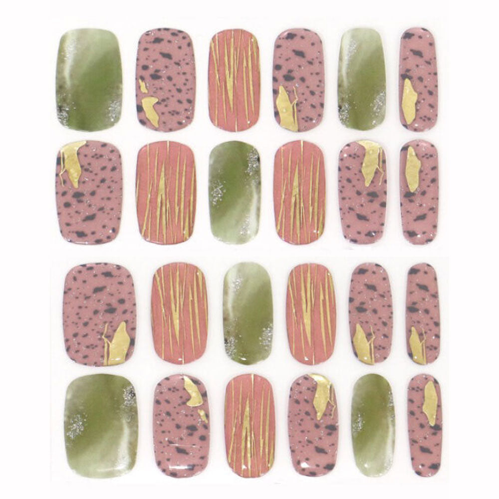 【아울렛】 LYSD'OR 리스돌 세미큐어 젤 네일 핸드 네일용 우리엘 디바인 24장입 1개