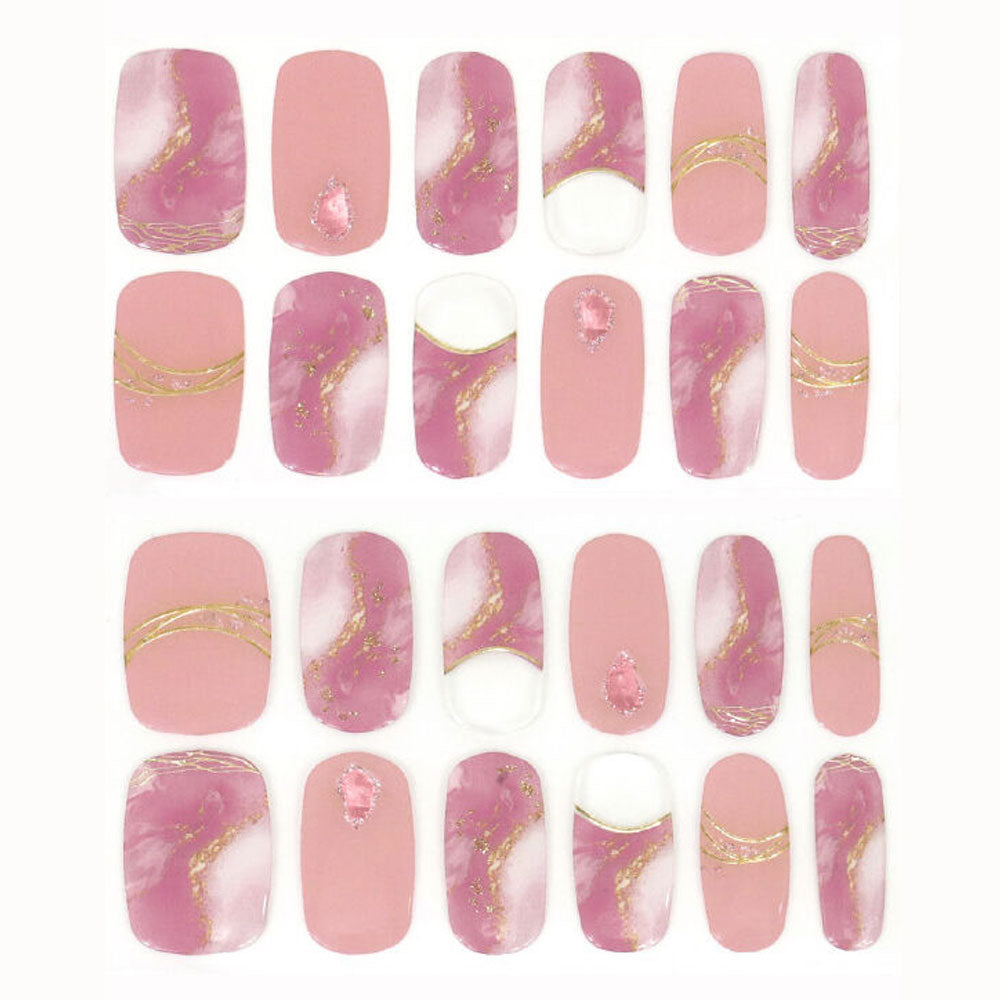 【아울렛】LYSD'OR 리스돌 세미큐어 젤 네일 핸드 네일용 아리엘 엘리먼트 24장입 1개