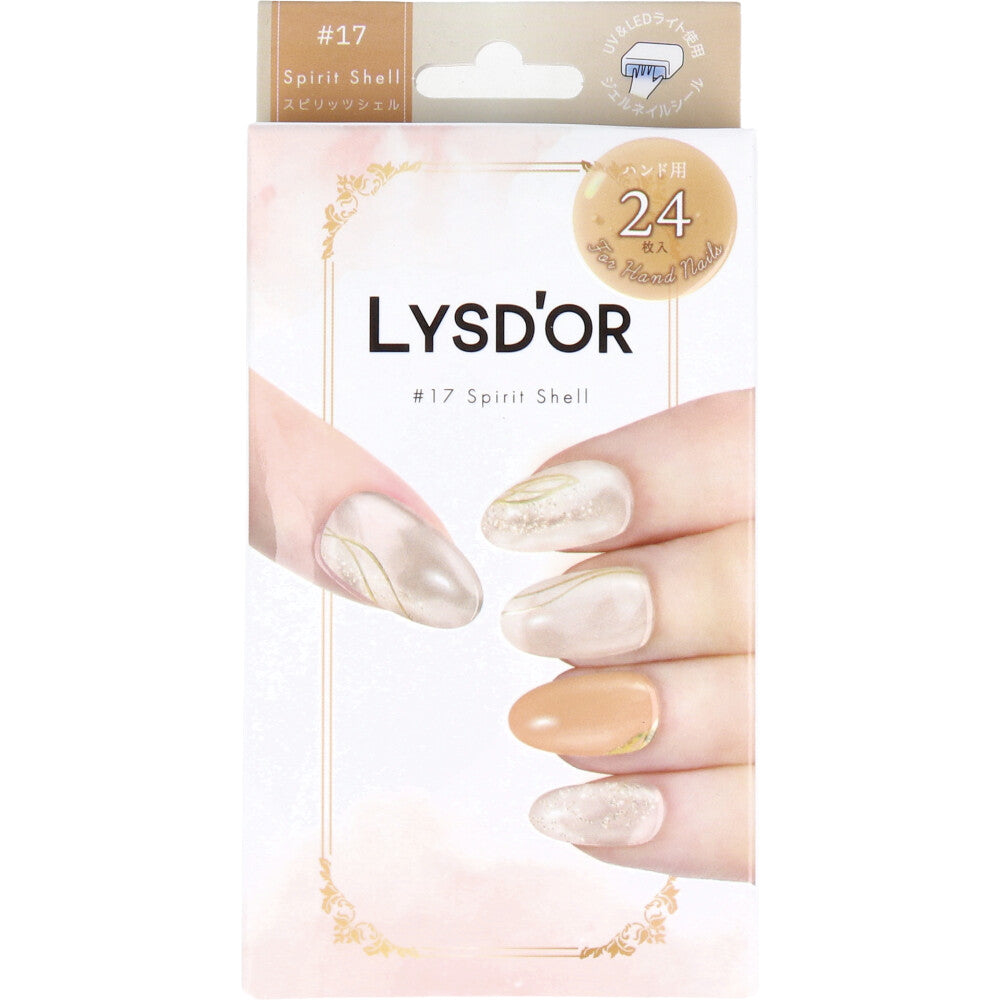 【아울렛】LYSD'OR 리스돌 세미큐어 젤 네일 핸드 네일용 스피릿 쉘 24장입 1개