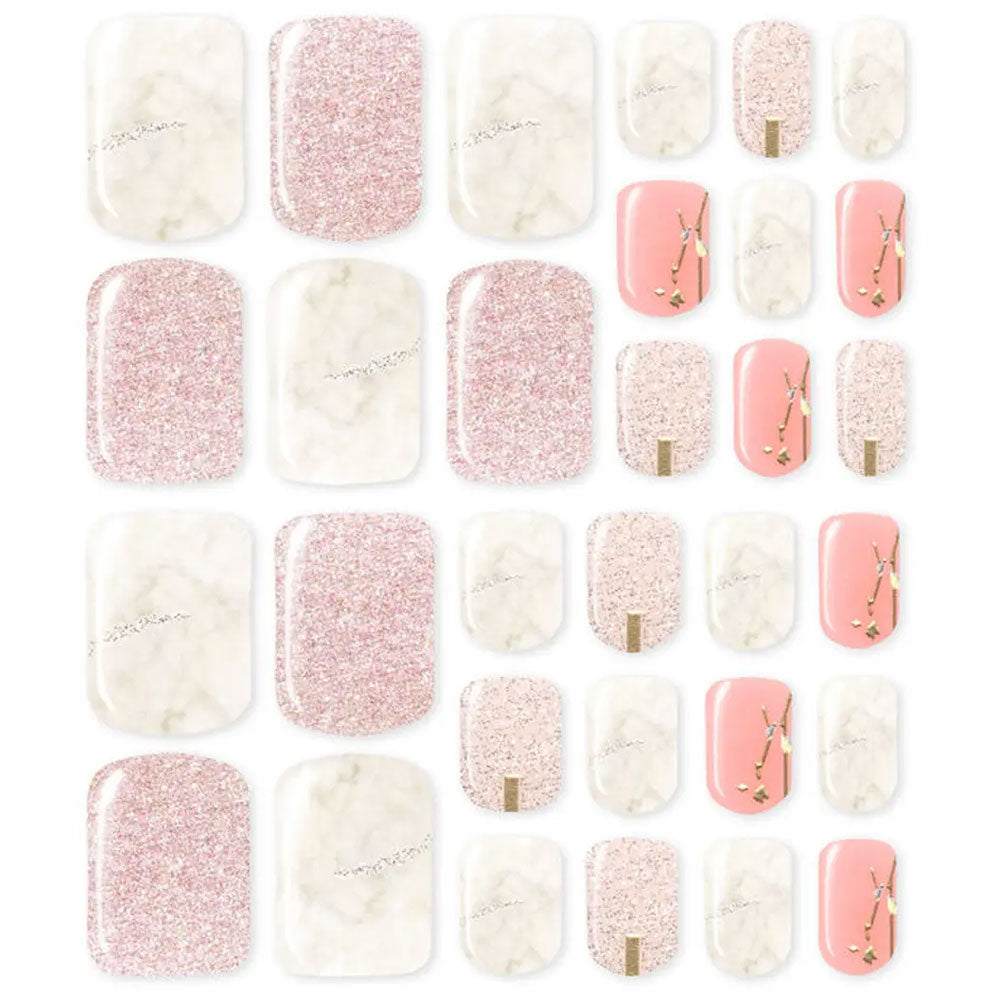 【아울렛】LYSD'OR 리스돌 세미큐어 젤 네일 풋 네일용 페일 러브 칼라 31장입 1개