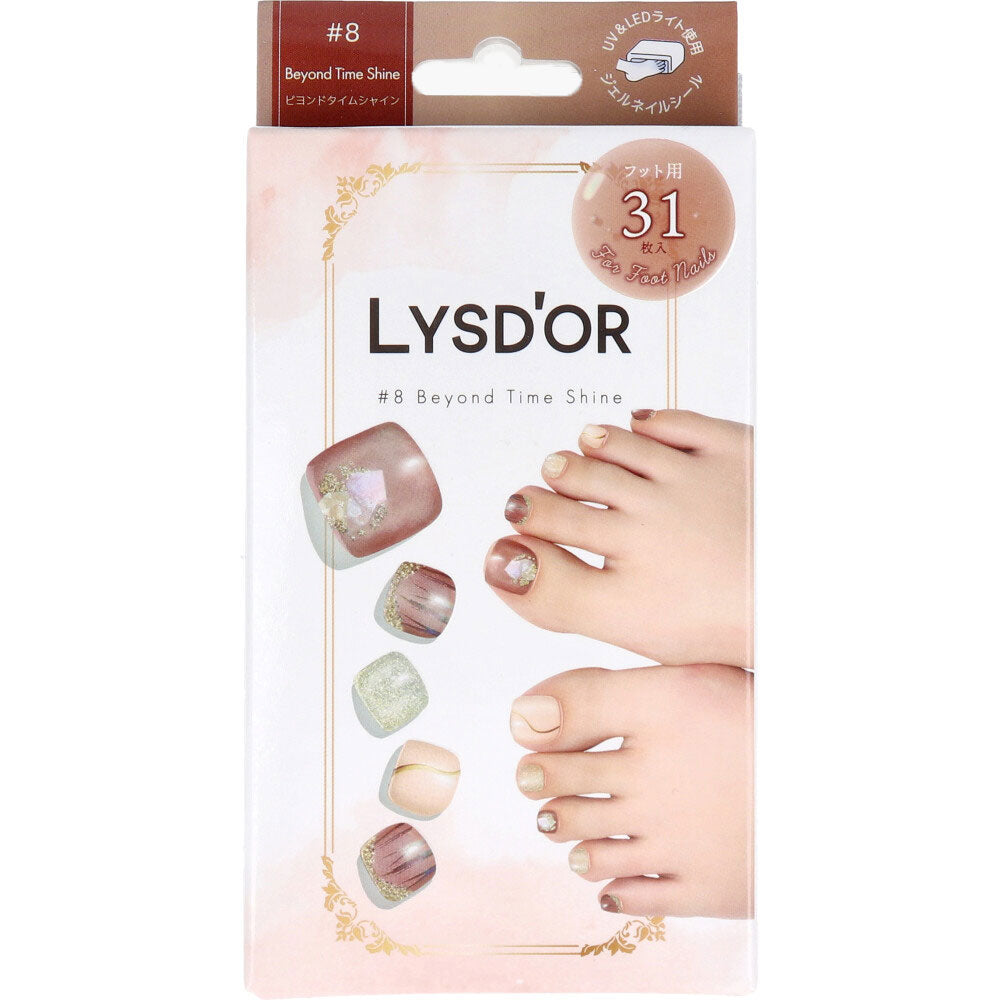 【아울렛】LYSD'OR 리스돌 세미큐어 젤 네일 풋 네일용 비욘드 타임 샤인 31장입 1개