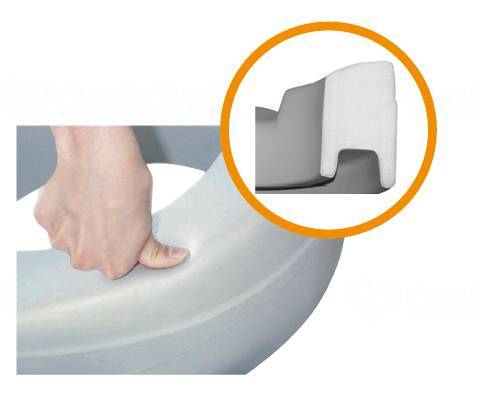 대나무 호랑이 뚜껑 포함 보상 변기 (소프트 타입)