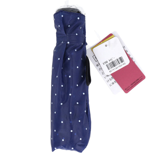 포케브레라 극소 5단 마이크로 비 맑은 겸용 우산 도트 네이비 1개