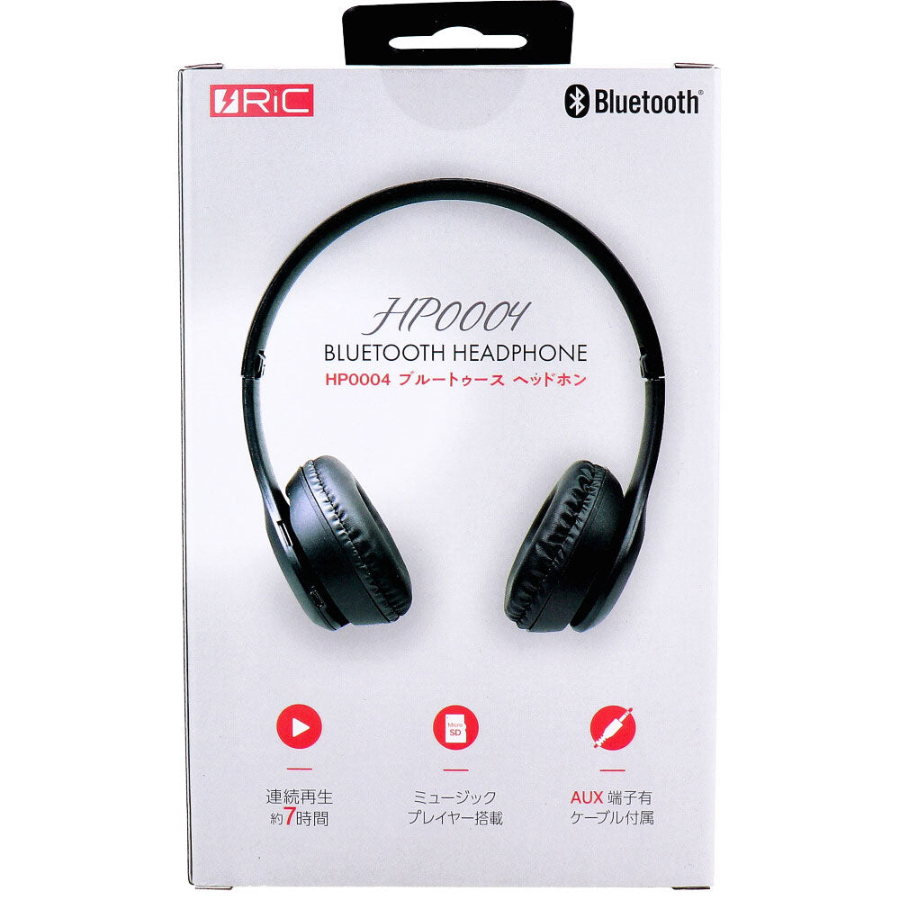 RiC Bluetoothヘッドホン ブラック HP0004BK 1 個