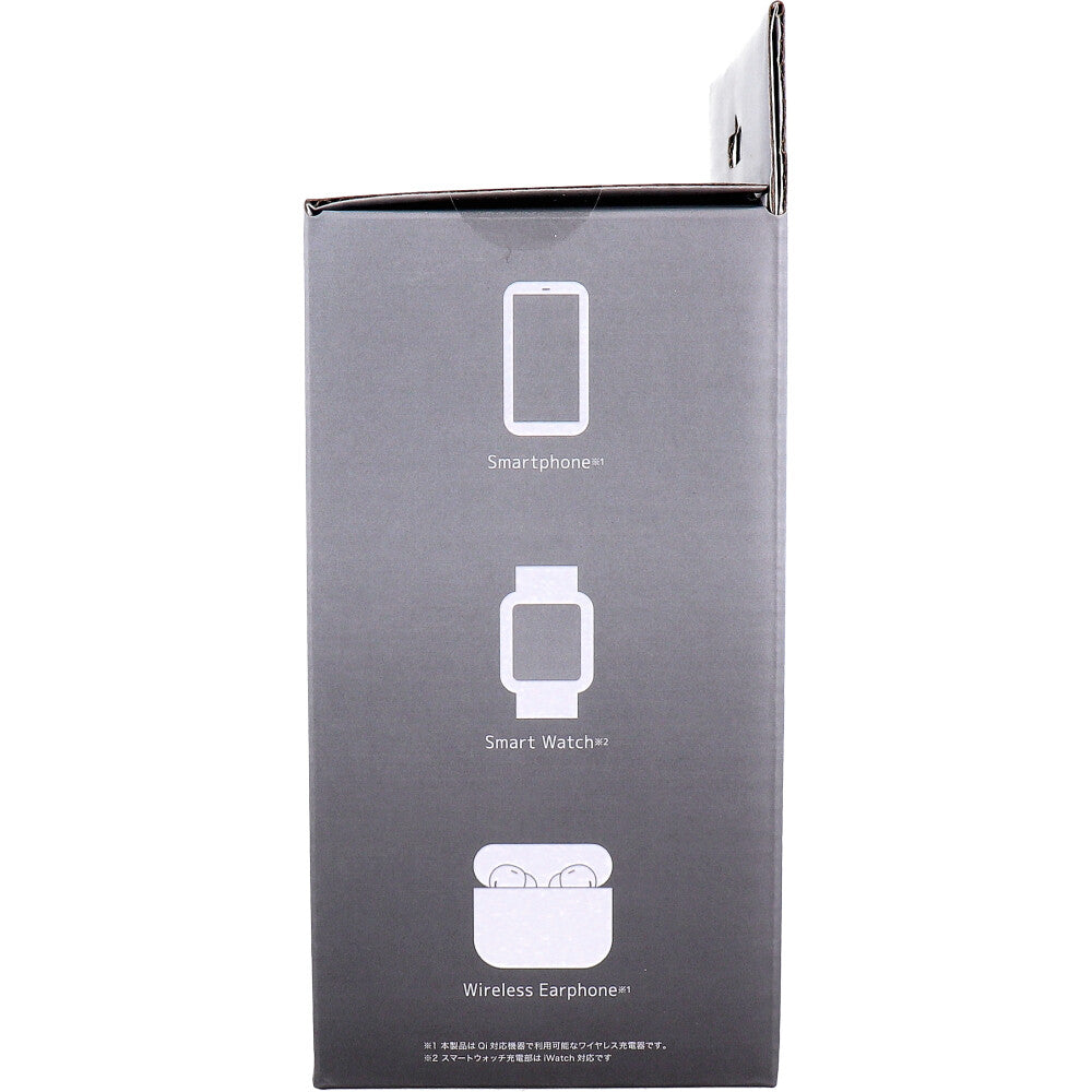 [メーカー欠品]3in1 ワイヤレス充電スタンド ブラック c015 1 個