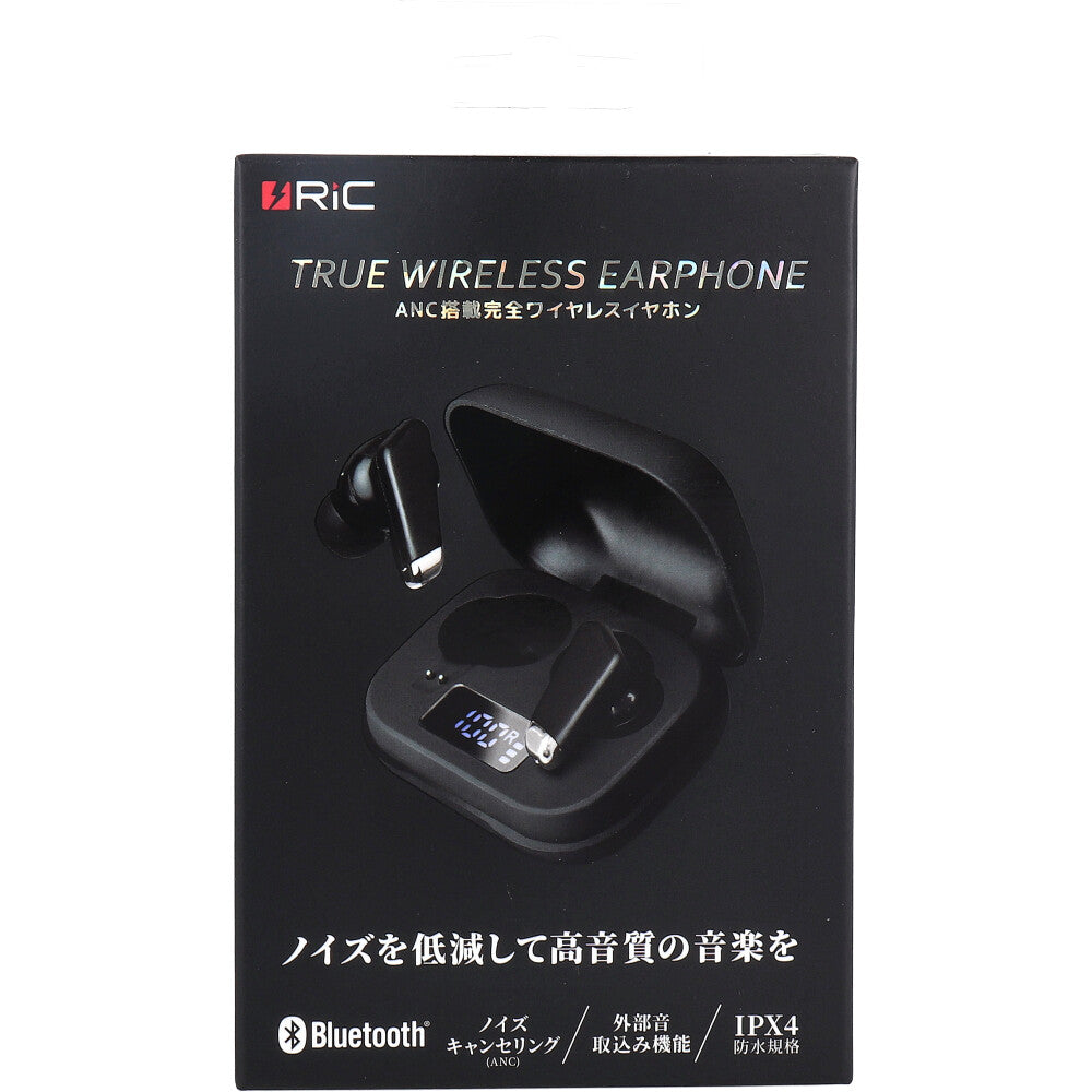 RiC ANC搭載完全ワイヤレスイヤホン ブラック BT0030BK 1 個