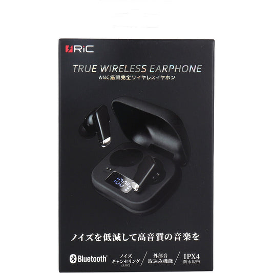 RiC ANC搭載完全ワイヤレスイヤホン ブラック BT0030BK 1 個