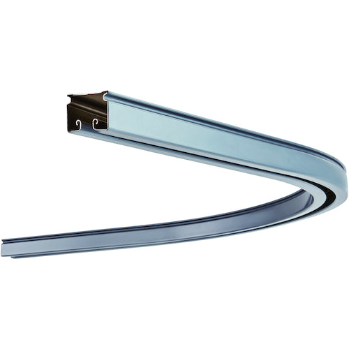 오카다 커튼 레일 D40 커브 레일 800×800×500R 스틸 15L02-SL 1개