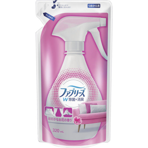 Ｐ＆Ｇ　ファブリーズ　Ｗ除菌＋消臭　布用　スプレー　ほのかなお花の香り　詰替え　３２０ｍＬ　402350　1 個