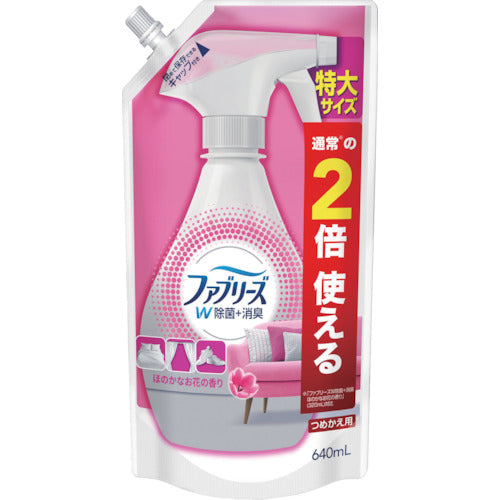 Ｐ＆Ｇ　ファブリーズ　Ｗ除菌＋消臭　布用　スプレー　ほのかなお花の香り　詰替え　特大　６４０ｍＬ　402351　1 個