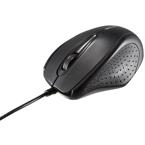 BAFFALO Wired IR LED Mouse 3 Button Type Simple Package Model Black BSMRU21BKZ 1 pc