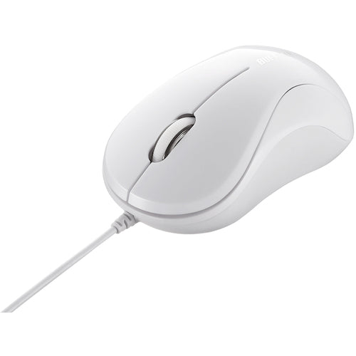 BAFFALO Wired PS/2 Optical Mouse, 3 Button Type, White, BSMOP050WHZ, 1 pc