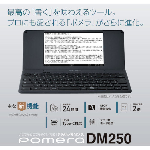 ＫＩＮＧ　ＪＩＭ　デジタルメモ「ポメラ」　タ−　DM250-DG　1 台