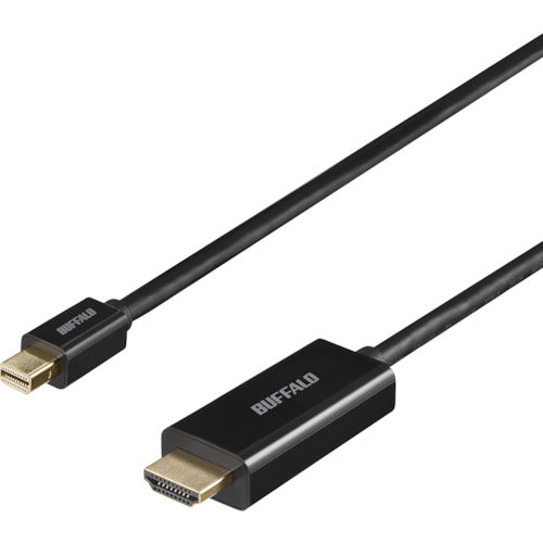 ＢＡＦＦＡＬＯ　ｍｉｎｉＤＰ−ＨＤＭＩ　変換ケーブル　２ｍ　ブラック　BMDPHD20BK　1 個