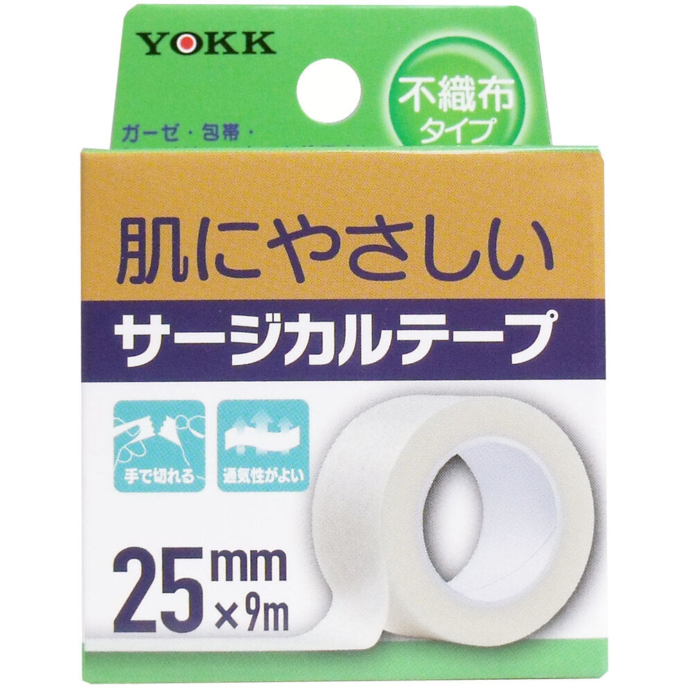 Surgical tape, non-woven type, 25mm x 9m, 1 piece