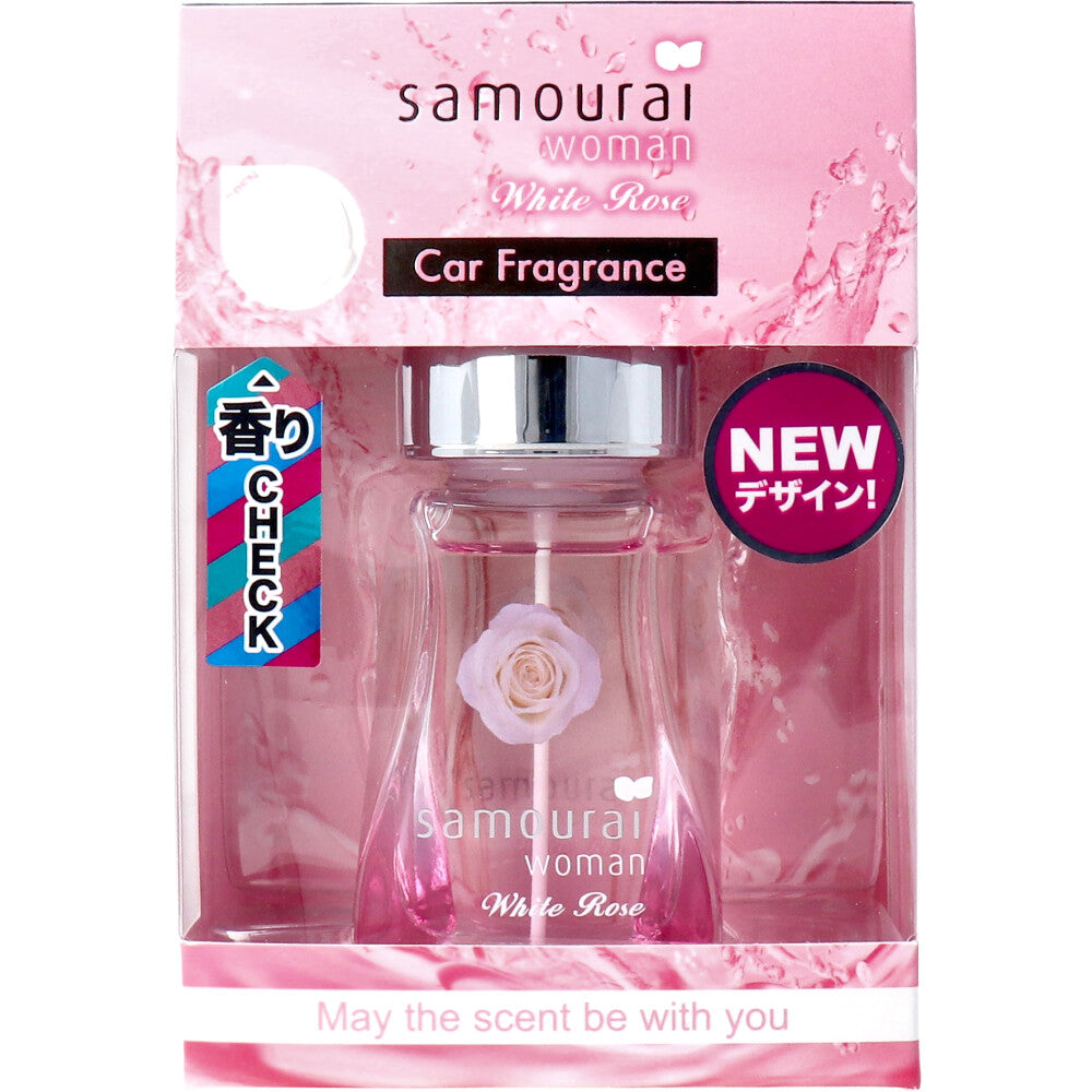 [販売終了]サムライウーマン ホワイトローズ  カーフレグランス 置き型 車用芳香剤 60mL 1 個