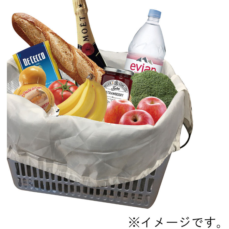 【アウトレット】A La mode sac オシャレで可愛い保冷折りたたみエコバッグ W40×H28×D20cm ホワイト 1 個