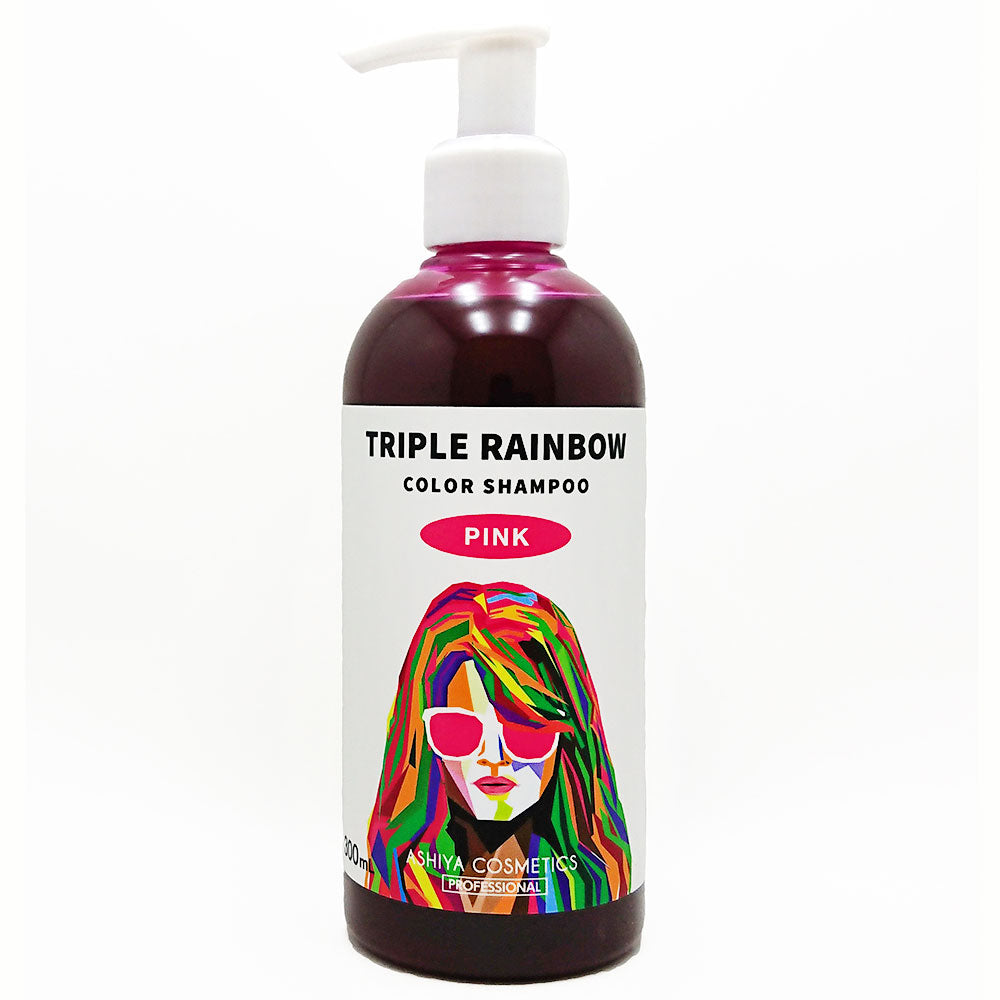 トリプルレインボー カラーシャンプー ピンク 300mL 1 個