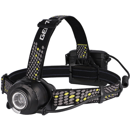 GENTOS 【한정 기획】 GRIT 헤드 라이트 일체화 가능 헬멧 헤드 라이트 세트 GH01VYMWHSET 1 식