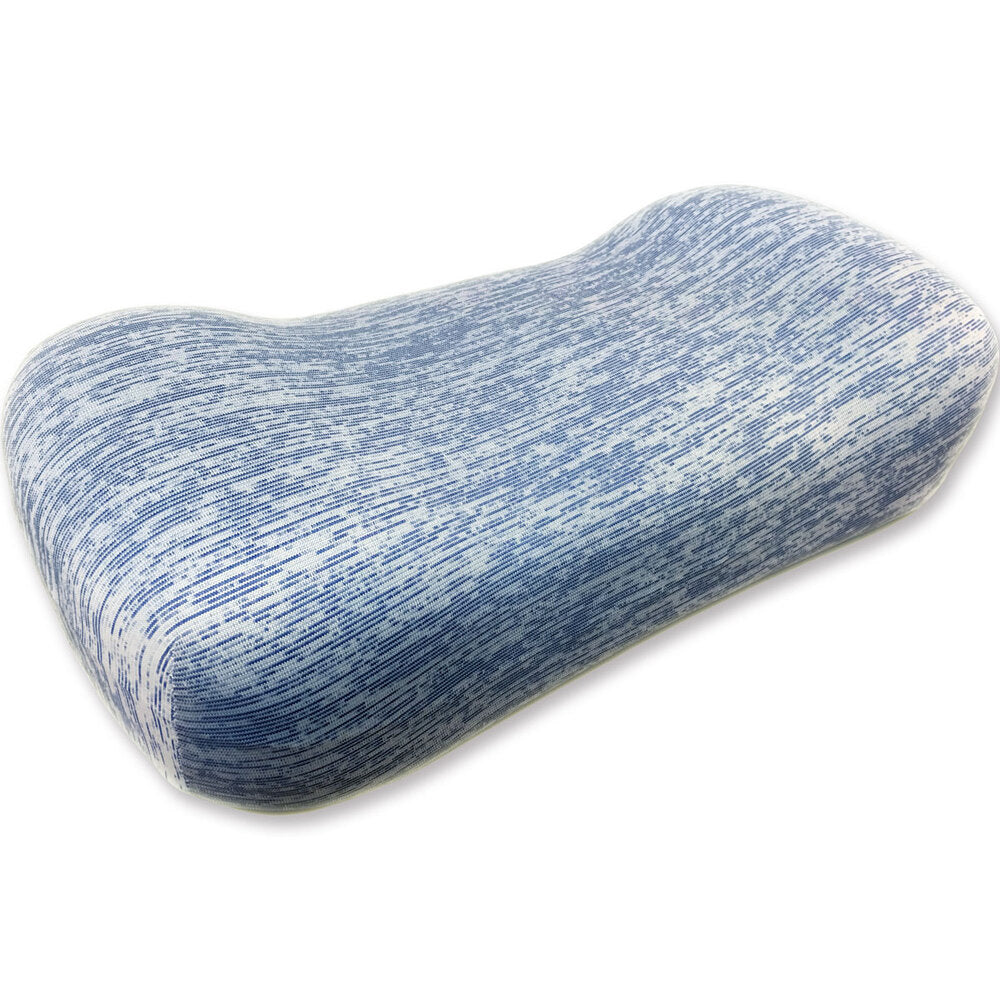 [シーズン終売]極冷感 お昼寝枕 ネイビー 約22×44×11-13cm 1 個