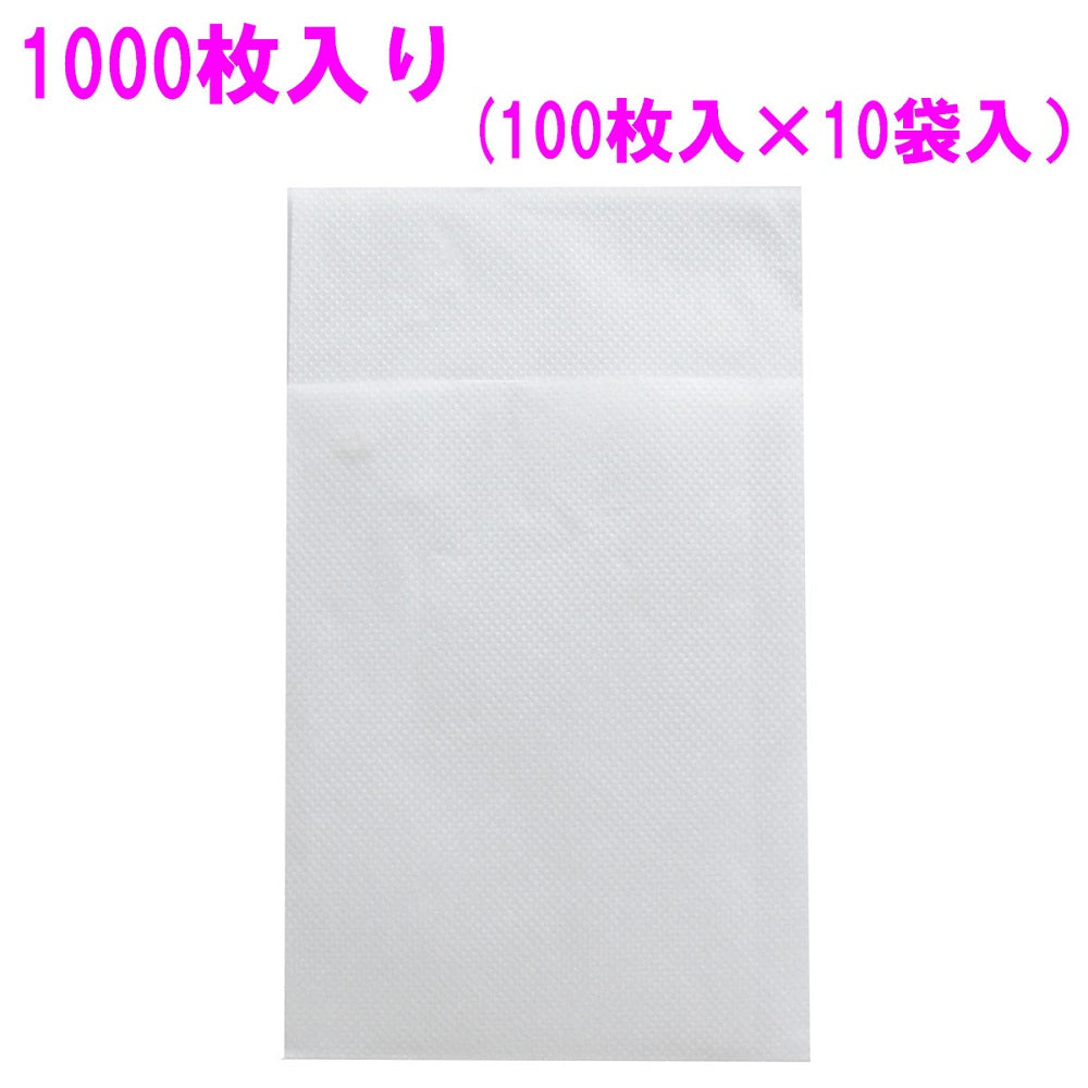Commercial 6-fold paper napkins, plain white, 1000 pieces, 1 unit
