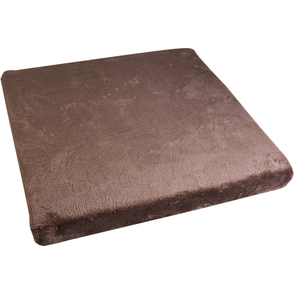 [シーズン終売]低反発シートクッション(座布団) ブラウン 約40×40×4cm 1 個
