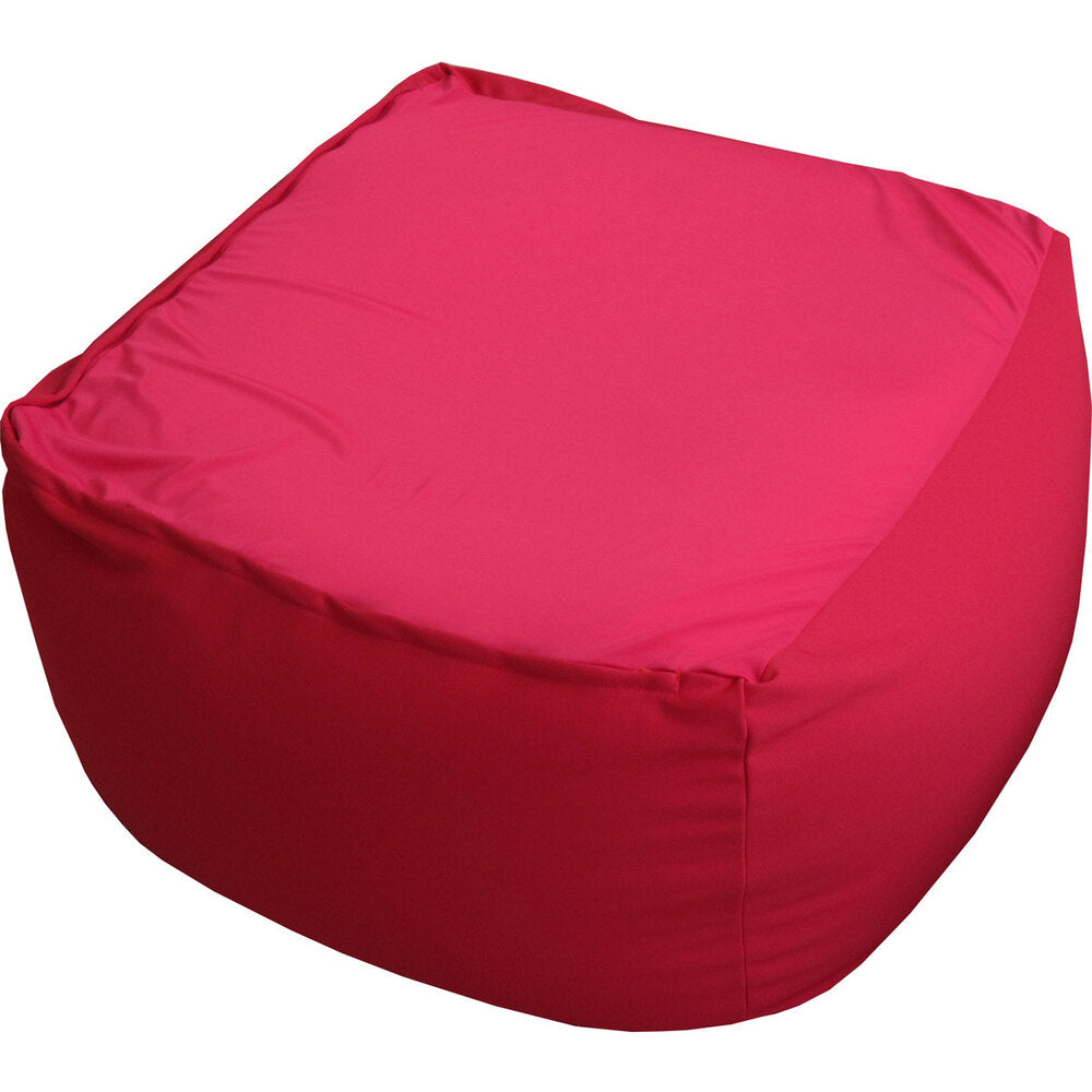 Extra large bead cushion cube type red 1 piece