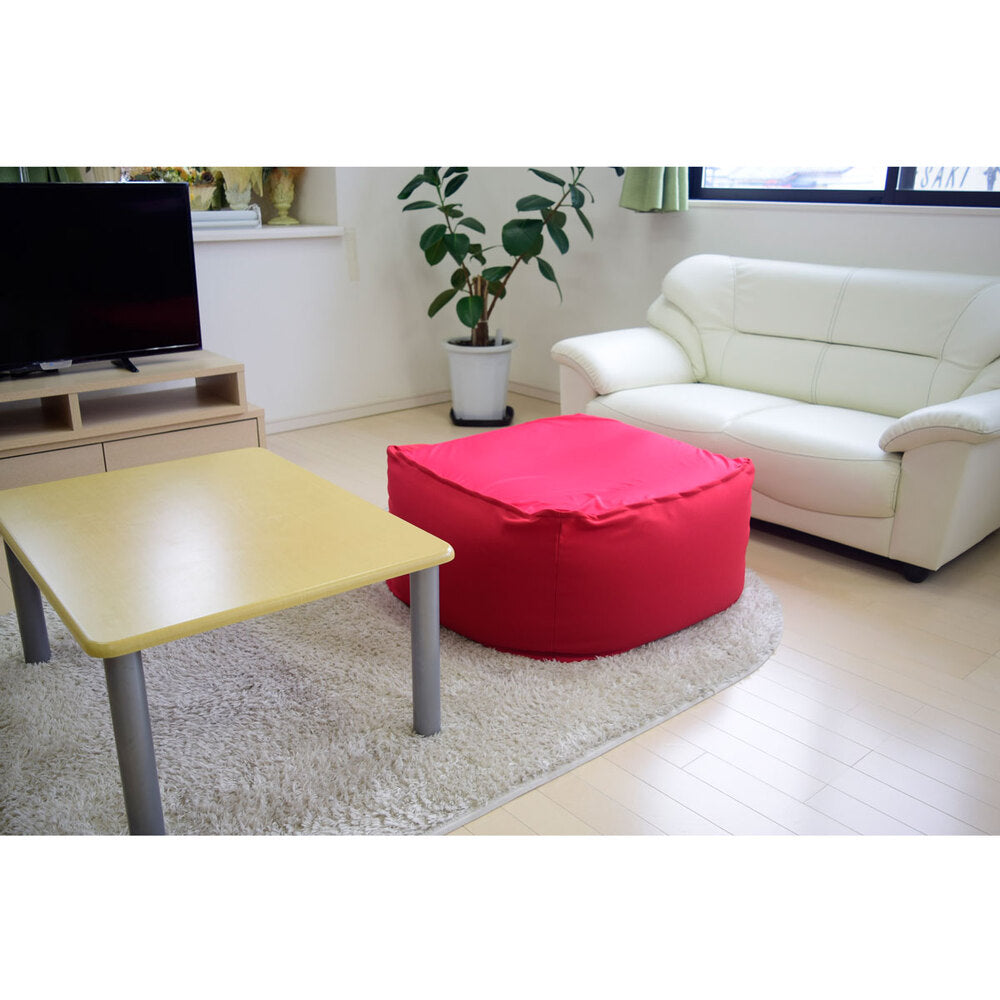 Extra large bead cushion cube type red 1 piece
