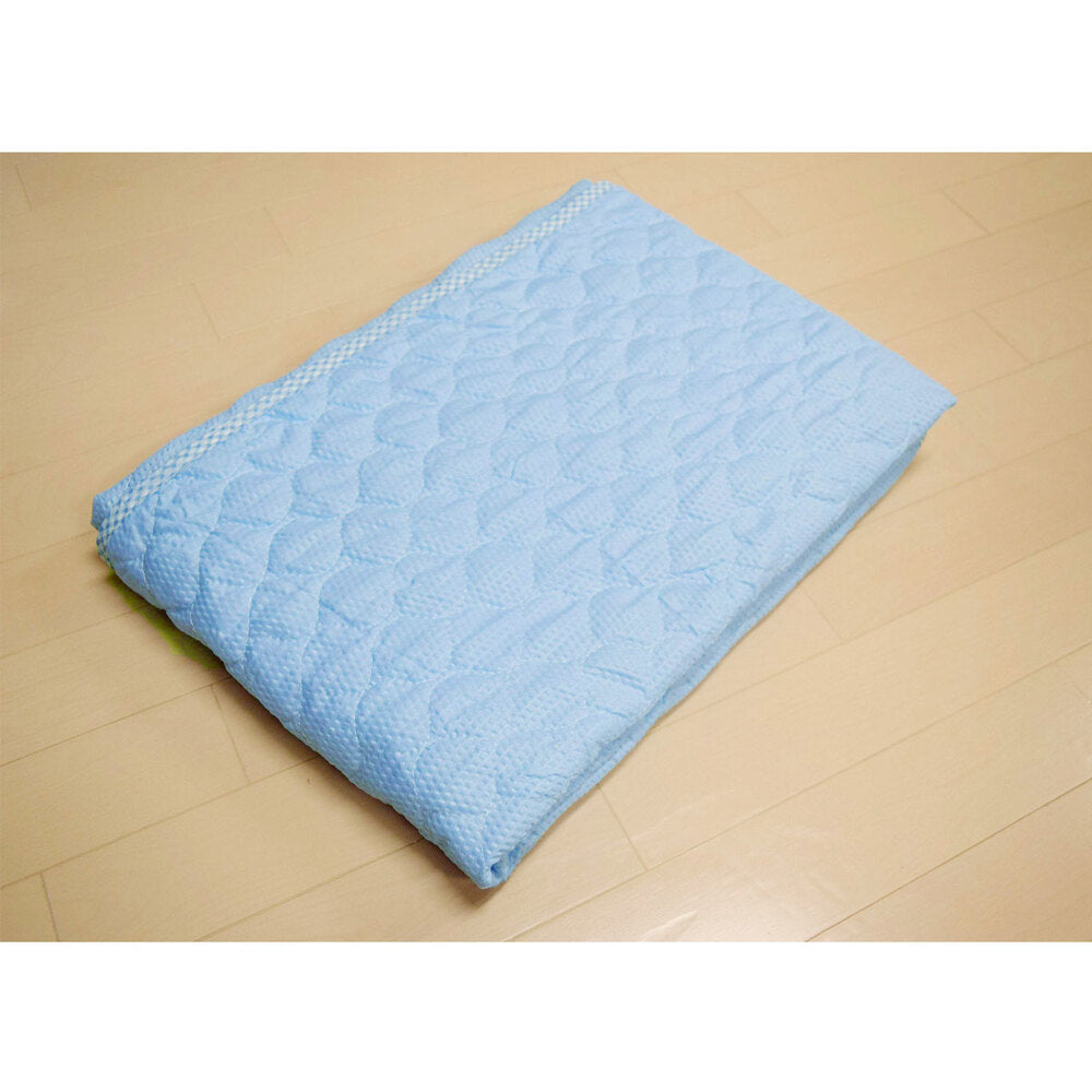 [シーズン終売]クール 吸水速乾敷パッド シングルサイズ ブルー 約100×200cm 1 個
