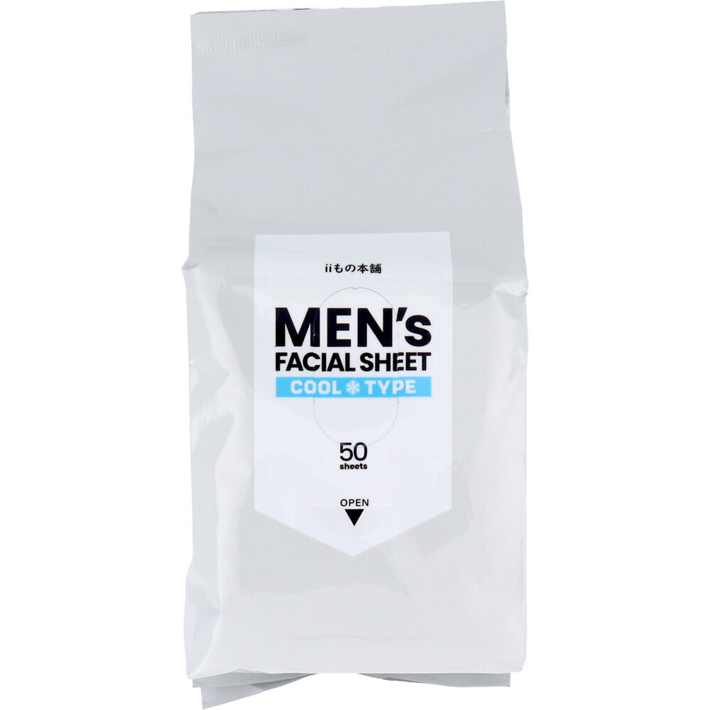 맨즈 페이셜 시트 페이스용 쿨 타입 덕용 50장입 1개
