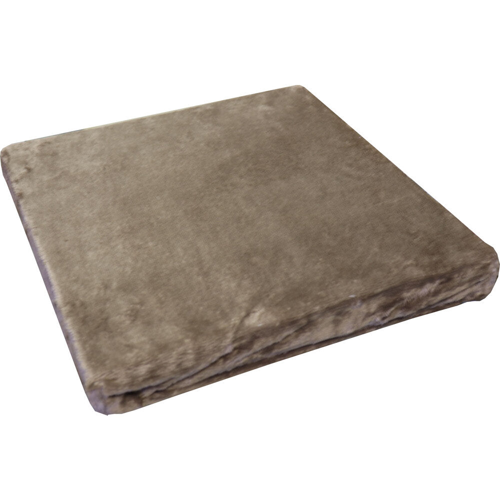 [シーズン終売]低反発＆高反発 W機能 シートクッション(座布団) 約40×40×4cm ブラウン 1 個