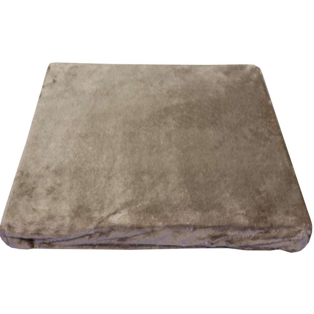 [シーズン終売]低反発＆高反発 W機能 シートクッション(座布団) 約40×40×4cm ブラウン 1 個
