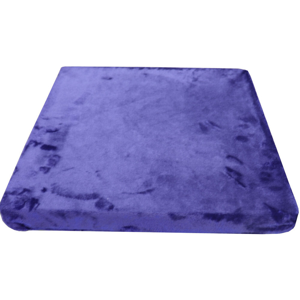 Low-resilience &amp; high-resilience double function seat cushion (zabuton) approx. 40 x 40 x 4cm navy blue 1 piece