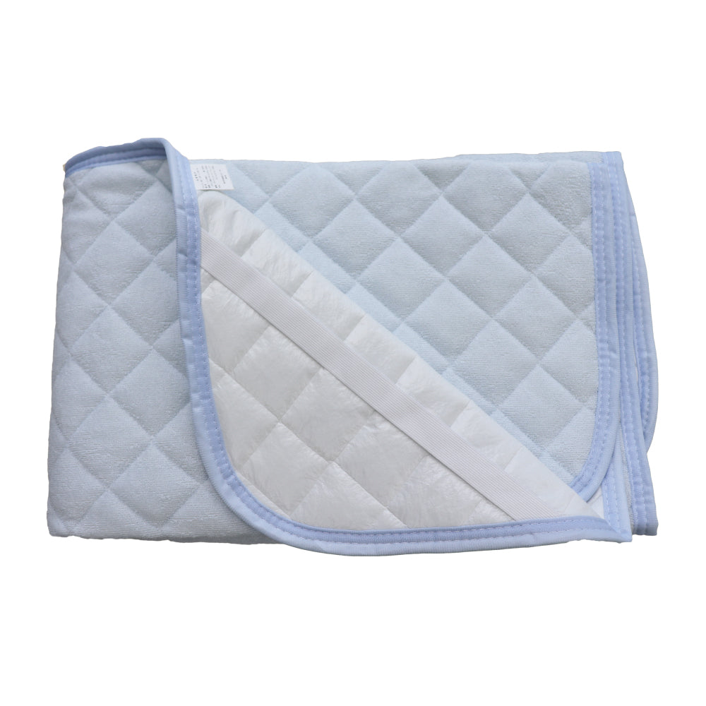 [Outlet] Waterproof mattress pad, single, 100 x 205 cm, blue, 1 piece