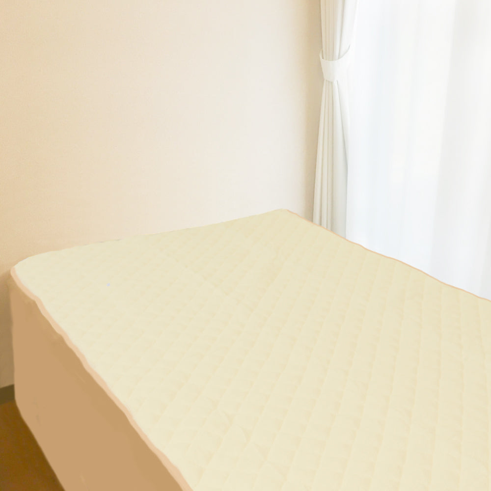 [Outlet] Waterproof mattress pad, single, 100 x 205 cm, beige, 1 piece