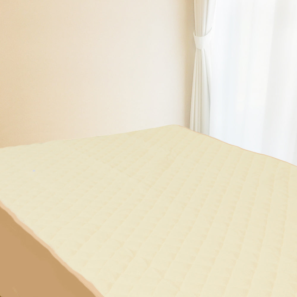 【アウトレット】防水敷きパッド ダブル 140×205cm ベージュ 1 個
