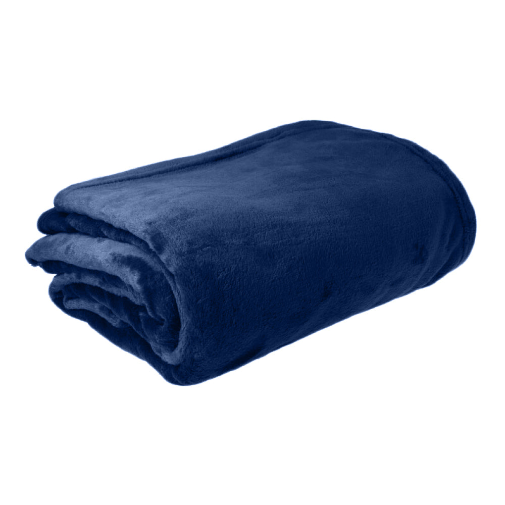 푹신푹신 마이크로 화이버 담요 S 사이즈 140×190cm 네이비 1개