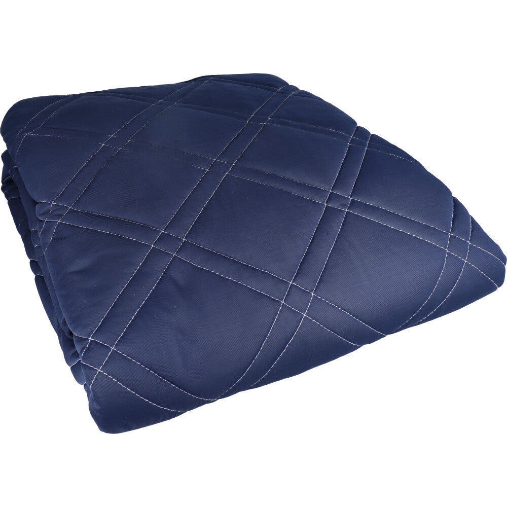 接触冷感 敷きパッド セミダブル ネイビー 約120×200cm 1 個