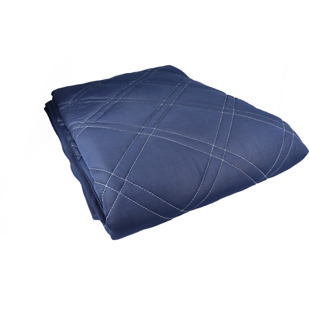 接触冷感 敷きパッド ダブル ネイビー 約140×200cm 1 個