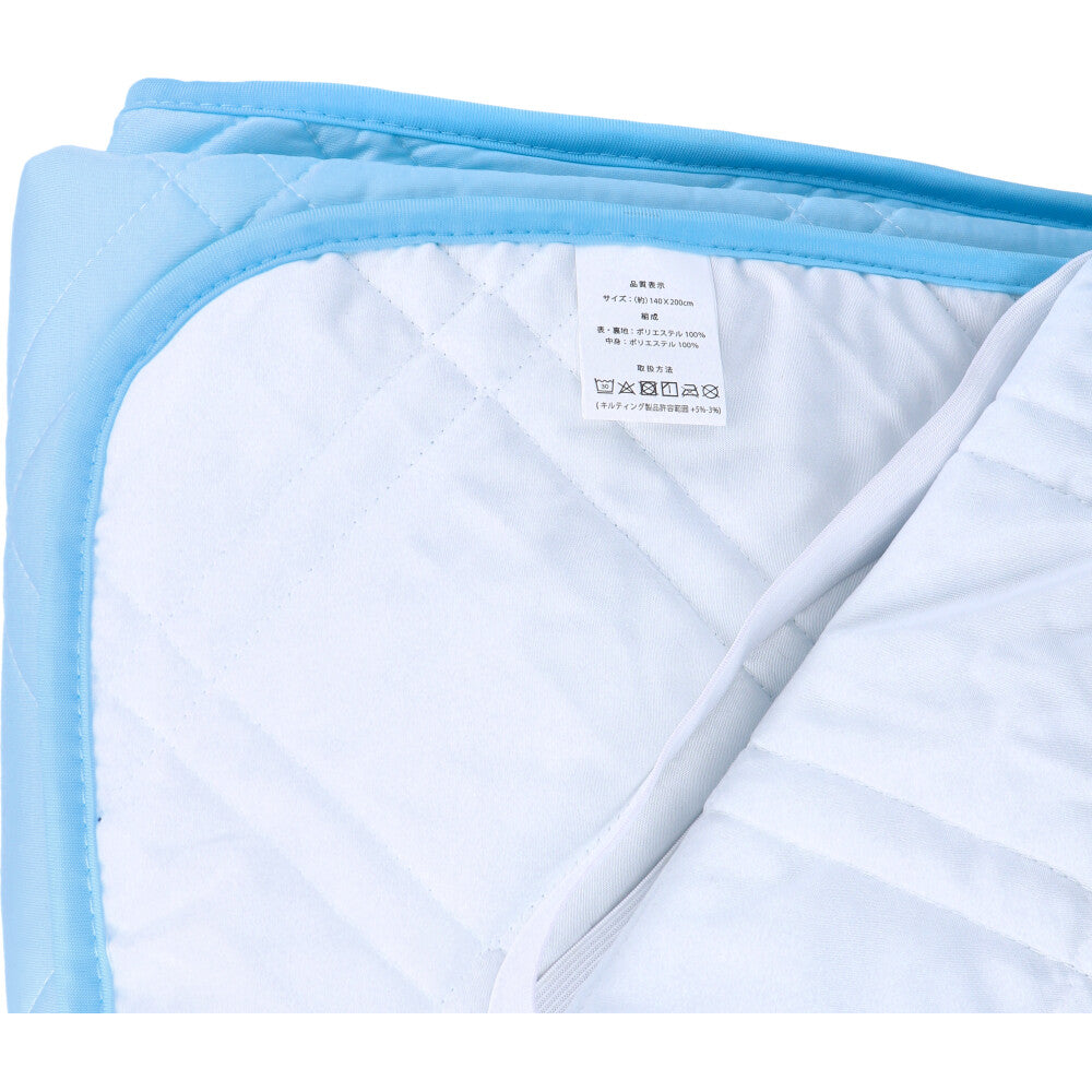 接触冷感 敷きパッド ダブル サックス 約140×200cm 1 個