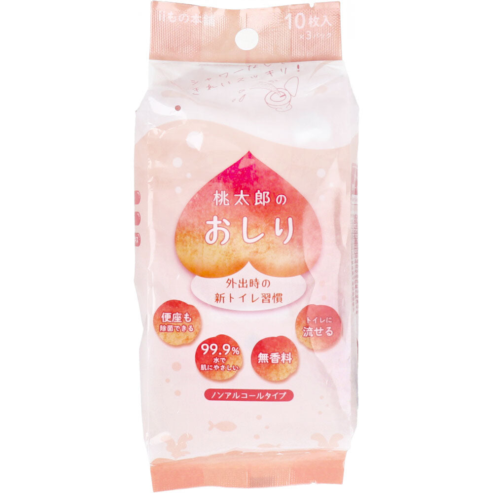 모모타로의 엉덩이 비알코올 타입 10장입×3개 팩 1개