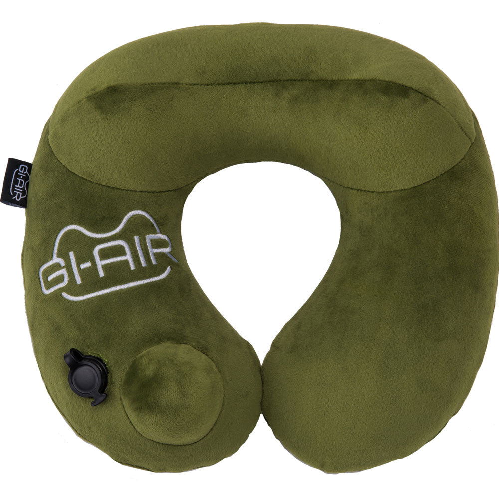 GI-AIR Pump-type Neck Pillow, Grass Green, NHC-015, 1 piece