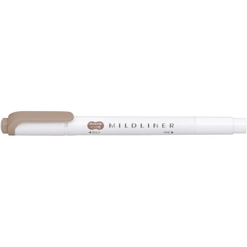 Zebra highlighter pen Mildliner Mild Brown WKT7-ME 1 piece