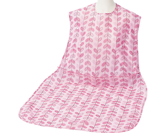 ウィズエール　食事用エプロン　ポケットタイプ / 039-120110-00　リーフピンク　1 枚