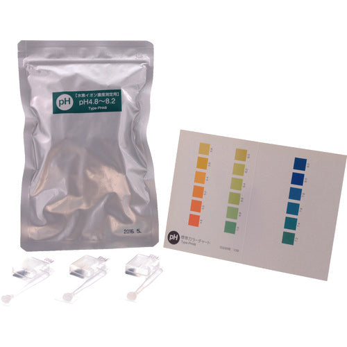 ＳＩＢＡＴＡ　簡易水質検査キット　シンプルパック　ｐＨ４８　４８入　080520-305　1 箱