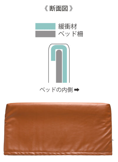 Headboard cushion cover / 0103 Brown 1 piece